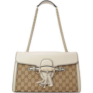 Gucci Emily Chain Shoulder Bag Biege